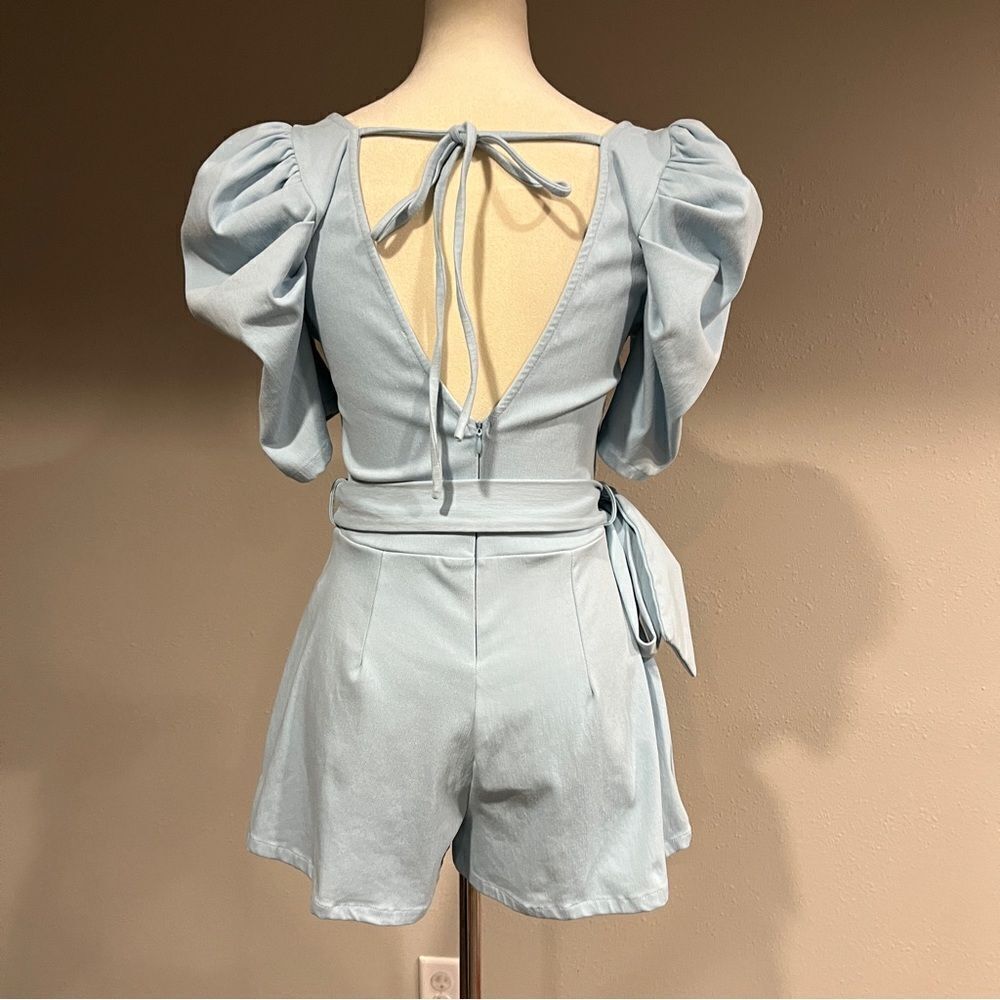 Fashion Nova Nothing Sweeter Romper Light Blue size small - Picture 8 of 15